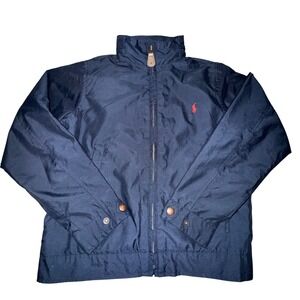 Polo Ralph Lauren Jacket S(8/10)Navy Blue Hooded Jacket Preppy Classic